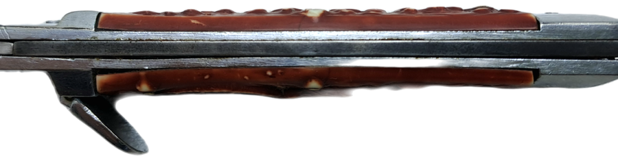 Pre-Owned Flick Folding Knife made in Japan Stainless steel Blade.