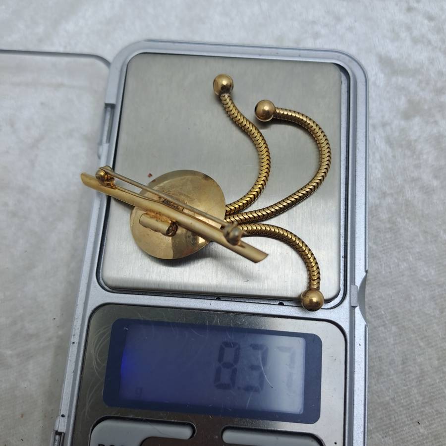 Vintage Forstner Signed 1/20 12kt Gold Filled Pin Brooch