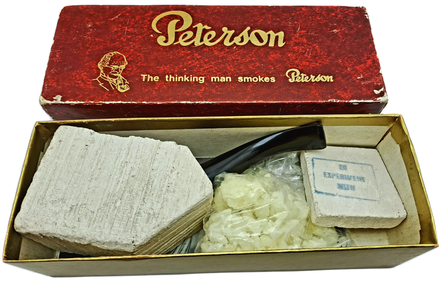 Vintage 1960`s THE KARVIT YOURSELF PIPE kit Genuine Block Meershaum By Peterson Ireland-Uncarved