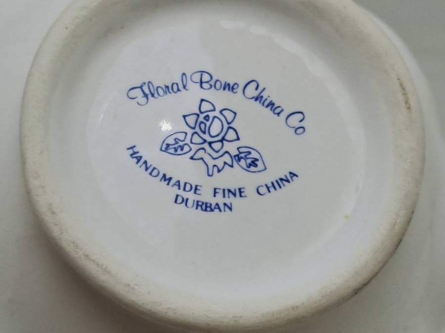Vintage Floral Bone China Posy Vase Hand made by the floral bone China Co Durban.