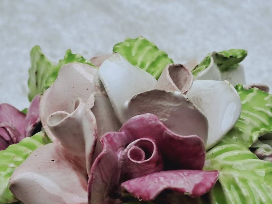 Vintage Floral Bone China Posy Vase Hand made by the floral bone China Co Durban.