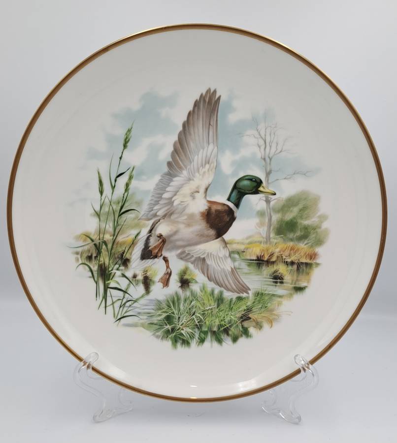 Vintage Royal Chelsea Bone China BIRDS OF THE COUNTRY SIDE COLLECTION THE MALLARD Plate -England