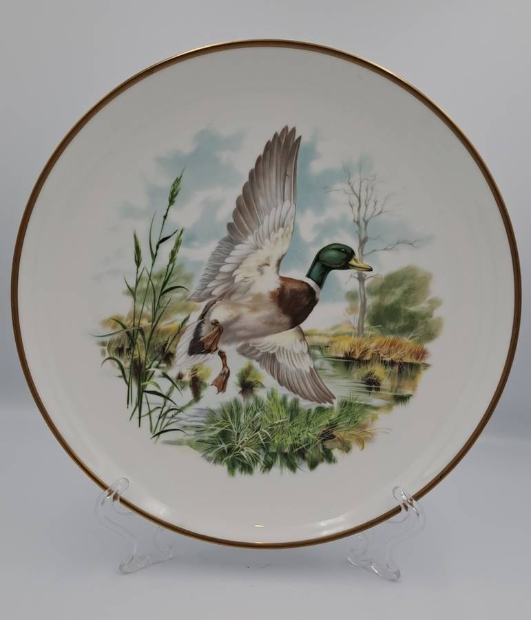 Vintage Royal Chelsea Bone China BIRDS OF THE COUNTRY SIDE COLLECTION THE MALLARD Plate -England