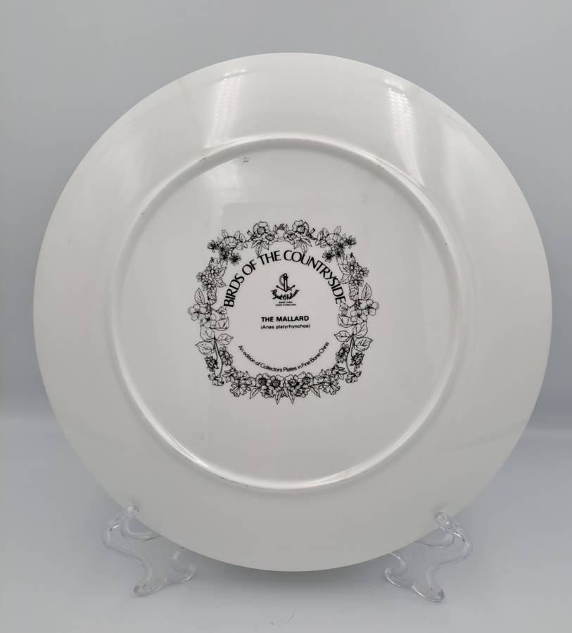 Vintage Royal Chelsea Bone China BIRDS OF THE COUNTRY SIDE COLLECTION THE MALLARD Plate -England