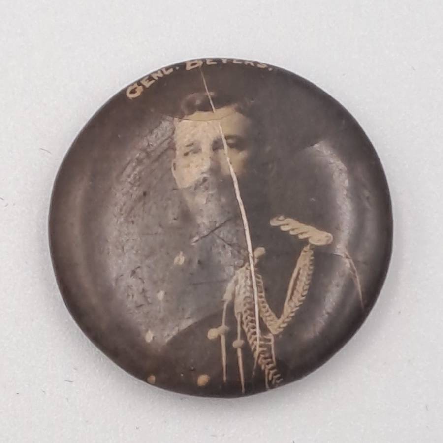 Rare!! Pin Badge of Boerwar General Beyers -23mm  - No Pin