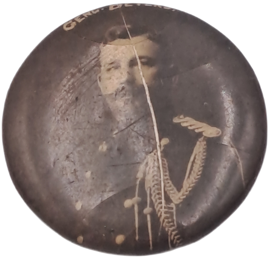 Rare!! Pin Badge of Boerwar General Beyers -23mm  - No Pin