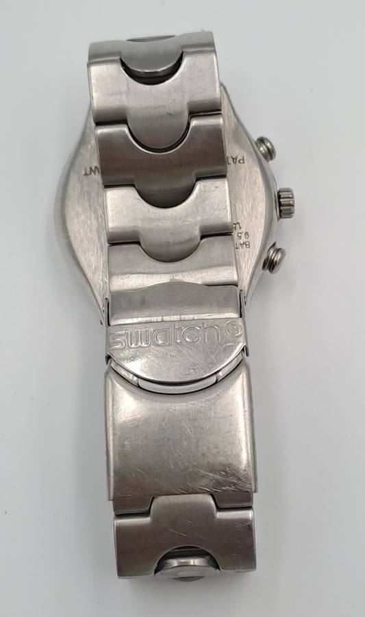 Pre-Owned AG1999 Mens Swiss Swatch IRONY Chrono Mesmeric Blue Watch