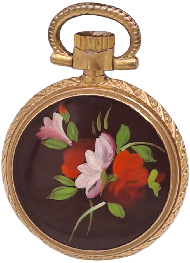 Rare Vintage small Ladies Farian Pocket watch (wind-up) Working -17 Rubis