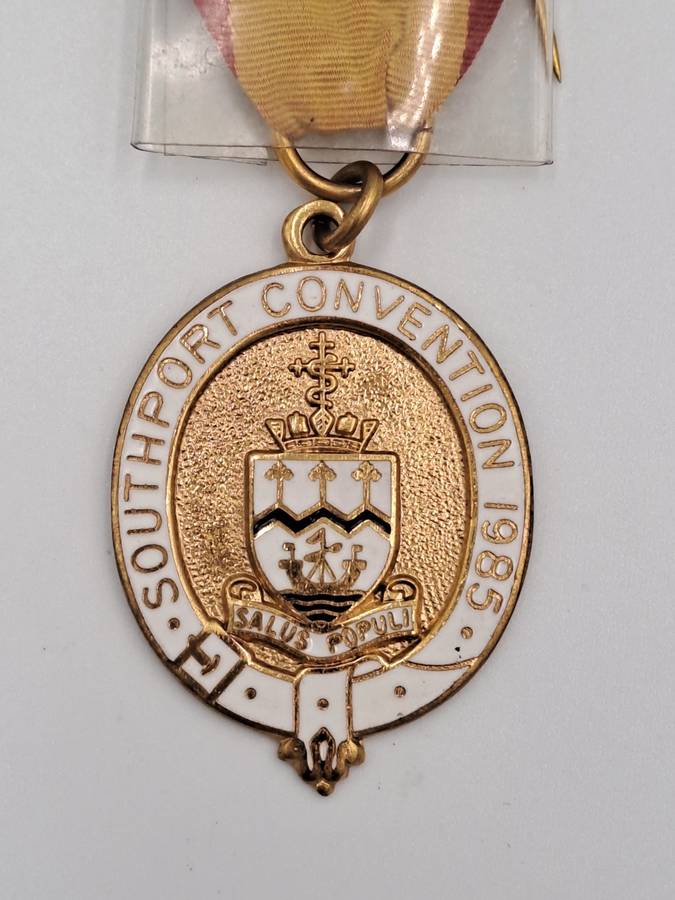 Vintage Delegate 1922-1972 Southport PGL Southport Convention 1985 Masonic Jewel