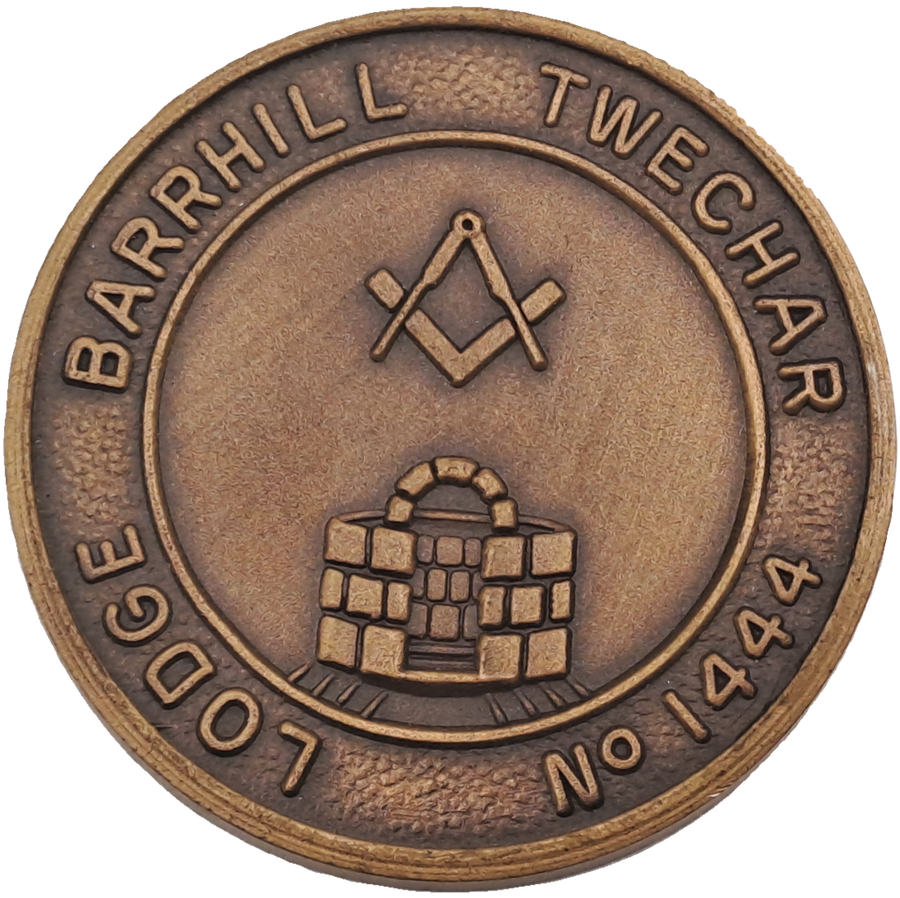Vintage Masonic Penny Lodge Barrhill Twechar No 1444-