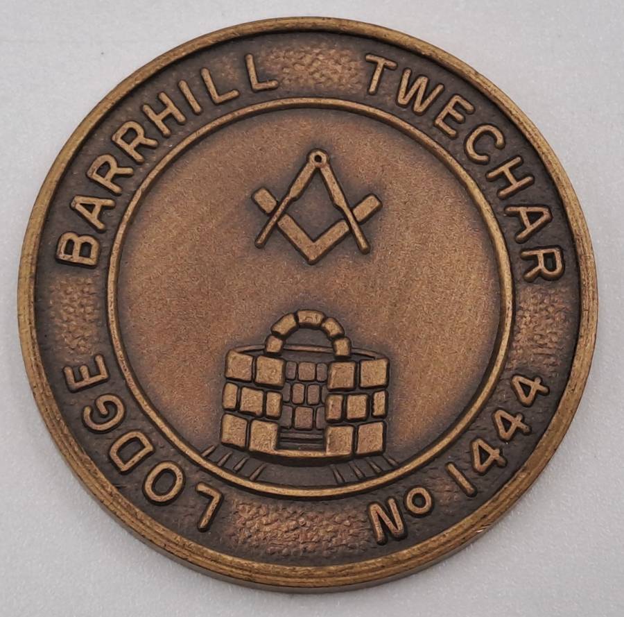 Vintage Masonic Penny Lodge Barrhill Twechar No 1444-