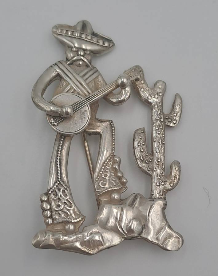 Collectable Vintage Candida Sterling Silver Brooch /Pin