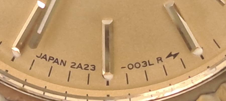Vintage Ladies Seiko 2A23-003LR Quartz Day/Date Gold tone Watch -Working 100%