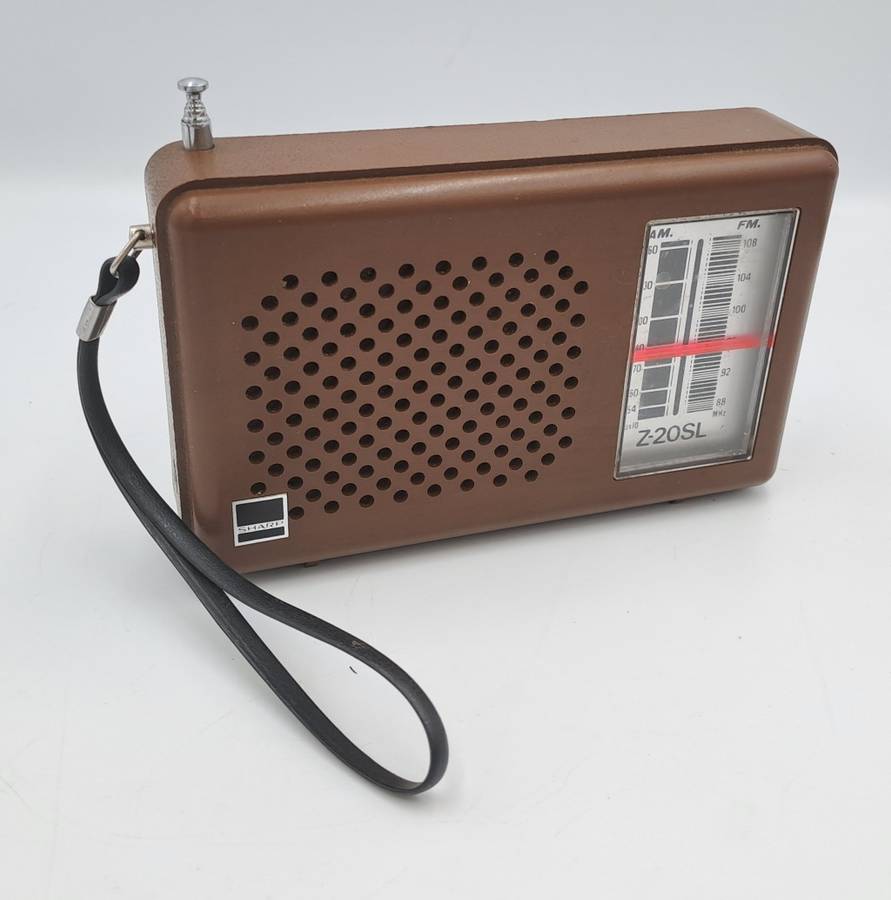 Vintage Sharp AM-FM Portable Radio -Battery Operated -Working