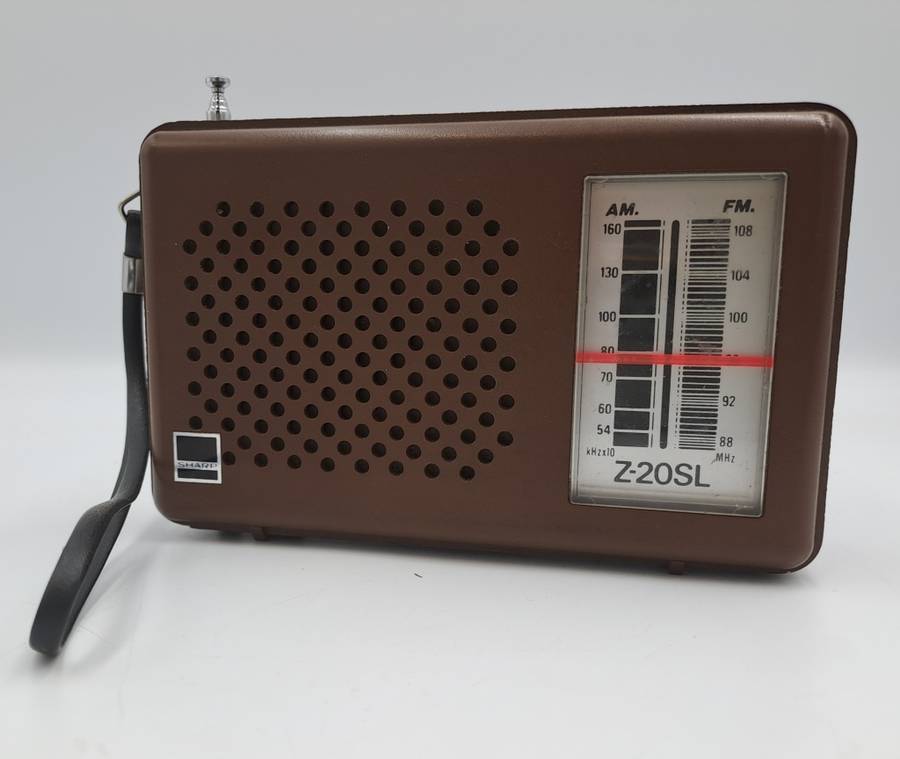 Vintage Sharp AM-FM Portable Radio -Battery Operated -Working
