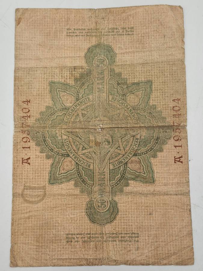 1906 Germany 50 Mark Reichsbank Bank Note