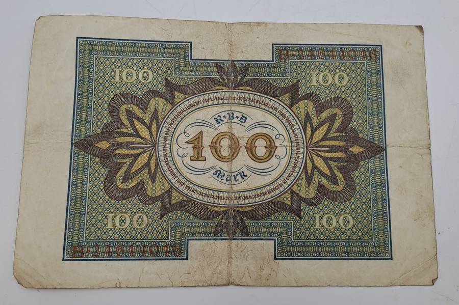 1920  Germany (1871-1948) 100 Mark Reichsbank note