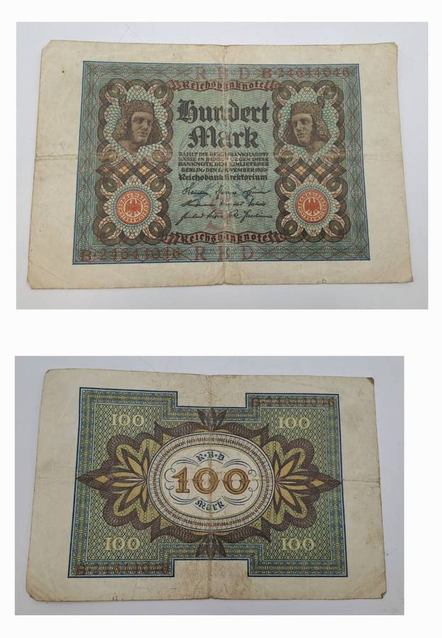 1920  Germany (1871-1948) 100 Mark Reichsbank note