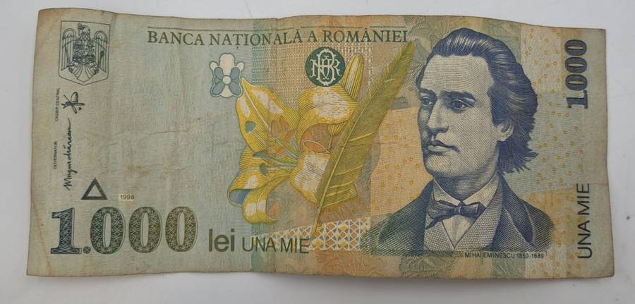 1998 Romania 1000 Lei Banknote