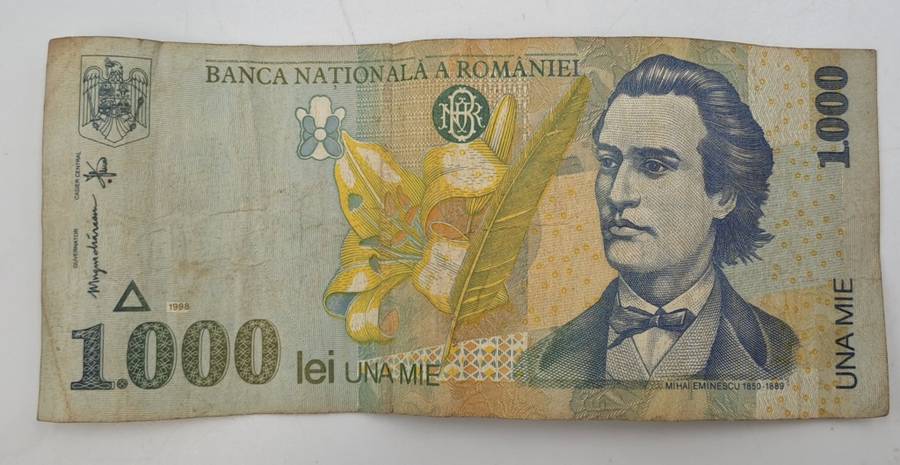 1998 Romania 1000 Lei Banknote