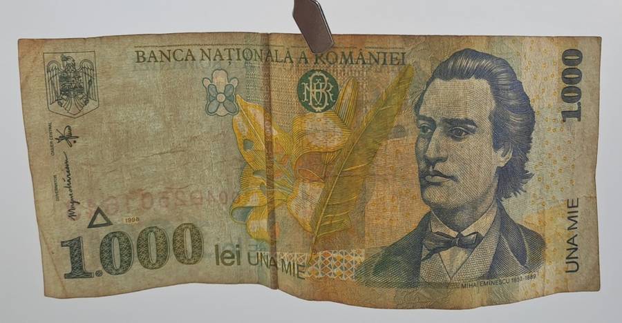1998 Romania 1000 Lei Banknote