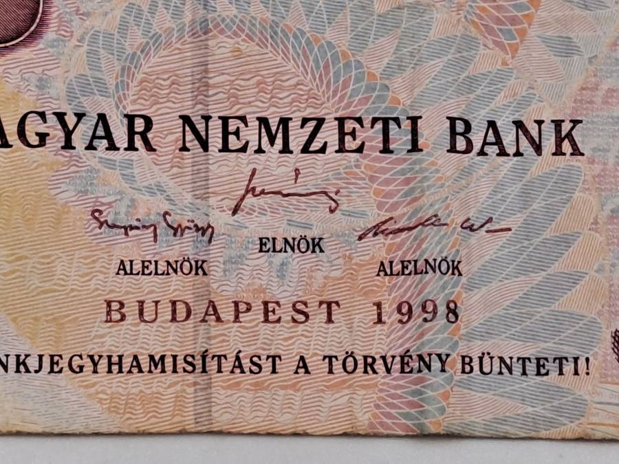1998- Hungary 500 Forint Banknote