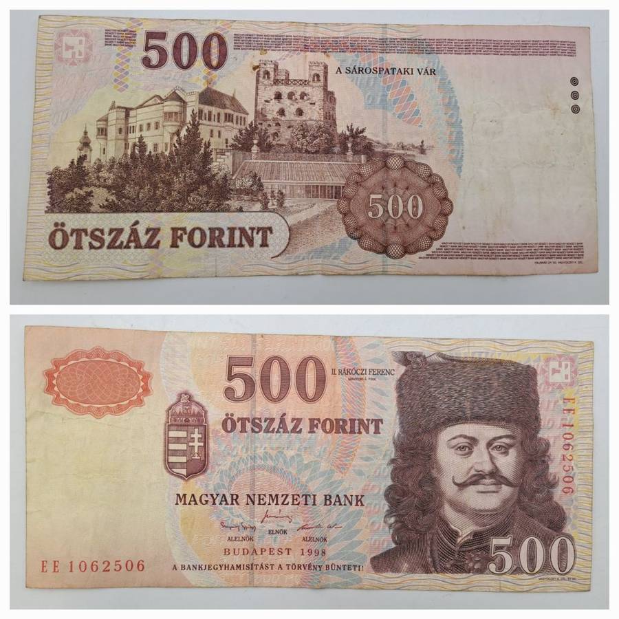 1998- Hungary 500 Forint Banknote