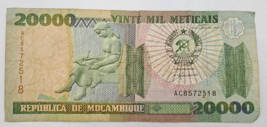 1999 Mozambique 20 000 Meticais
