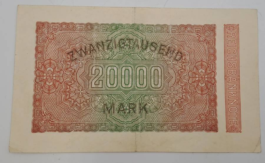 1923 Germany  20000 Mark Reichsbank note