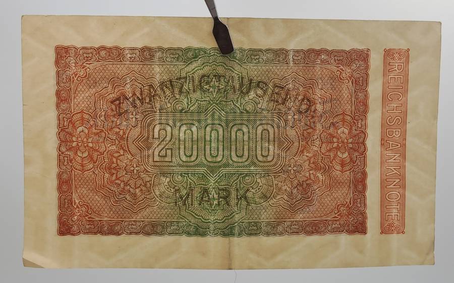 1923 Germany  20000 Mark Reichsbank note
