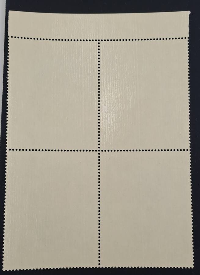 Rhodesia 1967 10th Anniversary Rhodes National Gallery 9d-Block of 4 - One has dot below the hyphen