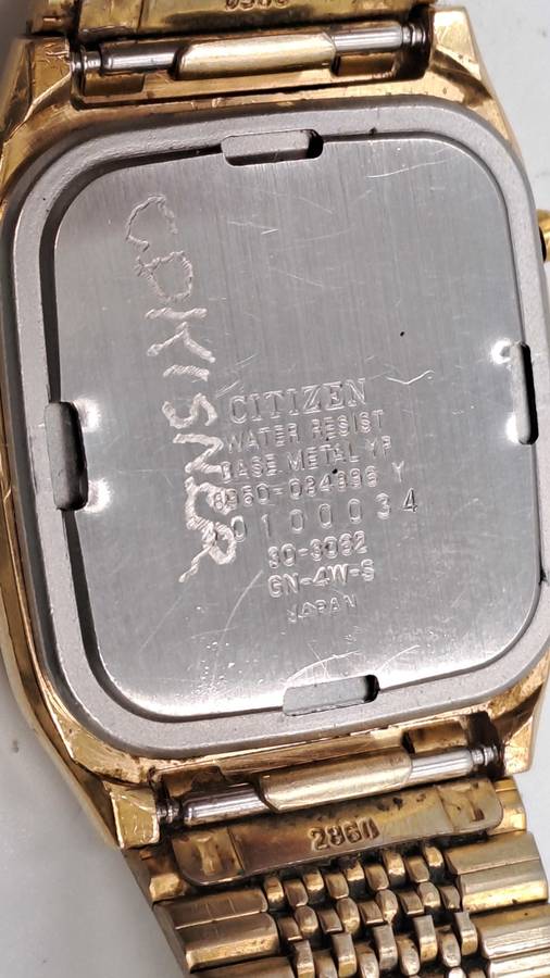 Pre-owned Vintage Citizen Analogue -Digital Alarm Quartz watch -Working