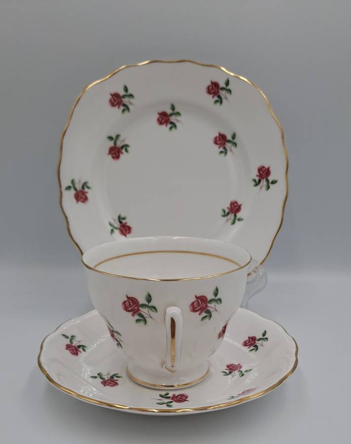 Vintage COLCLOUGH Bone China TRIO Made in England   ( 6 Available) Excellent Condition