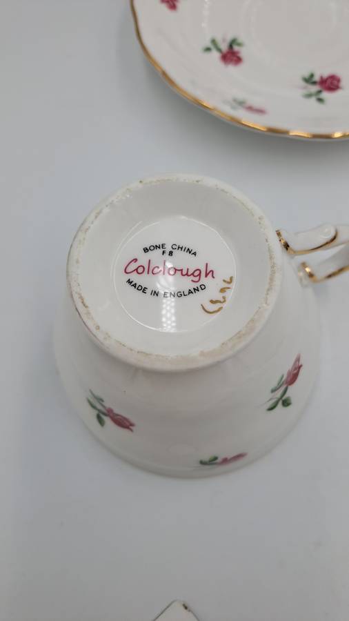 Vintage COLCLOUGH Bone China TRIO Made in England   ( 6 Available) Excellent Condition