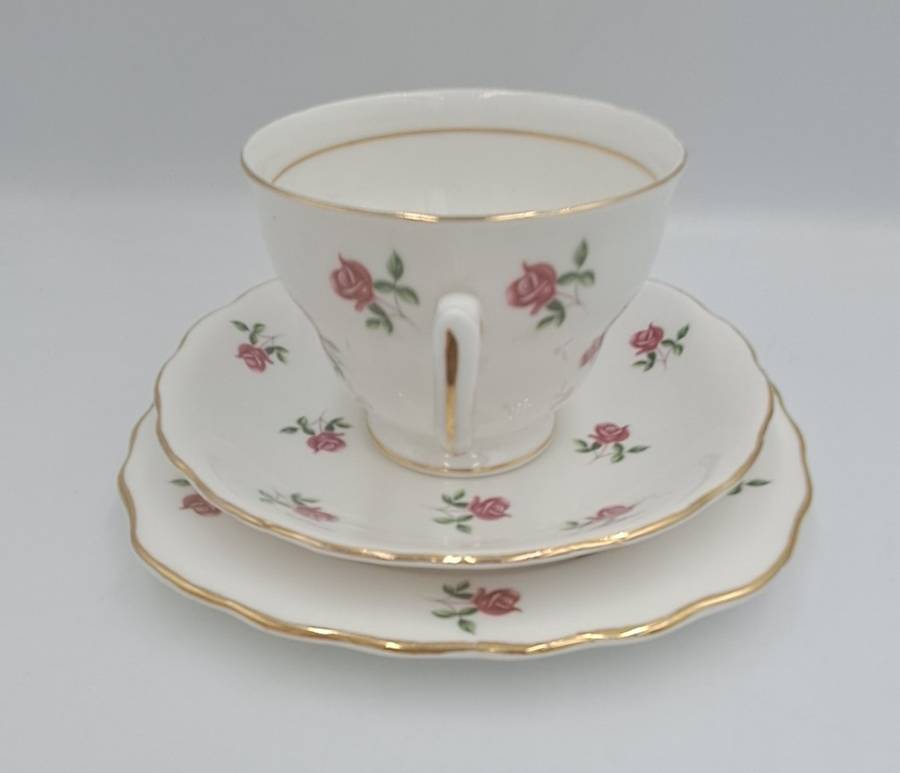 Vintage COLCLOUGH Bone China TRIO Made in England   ( 6 Available) Excellent Condition