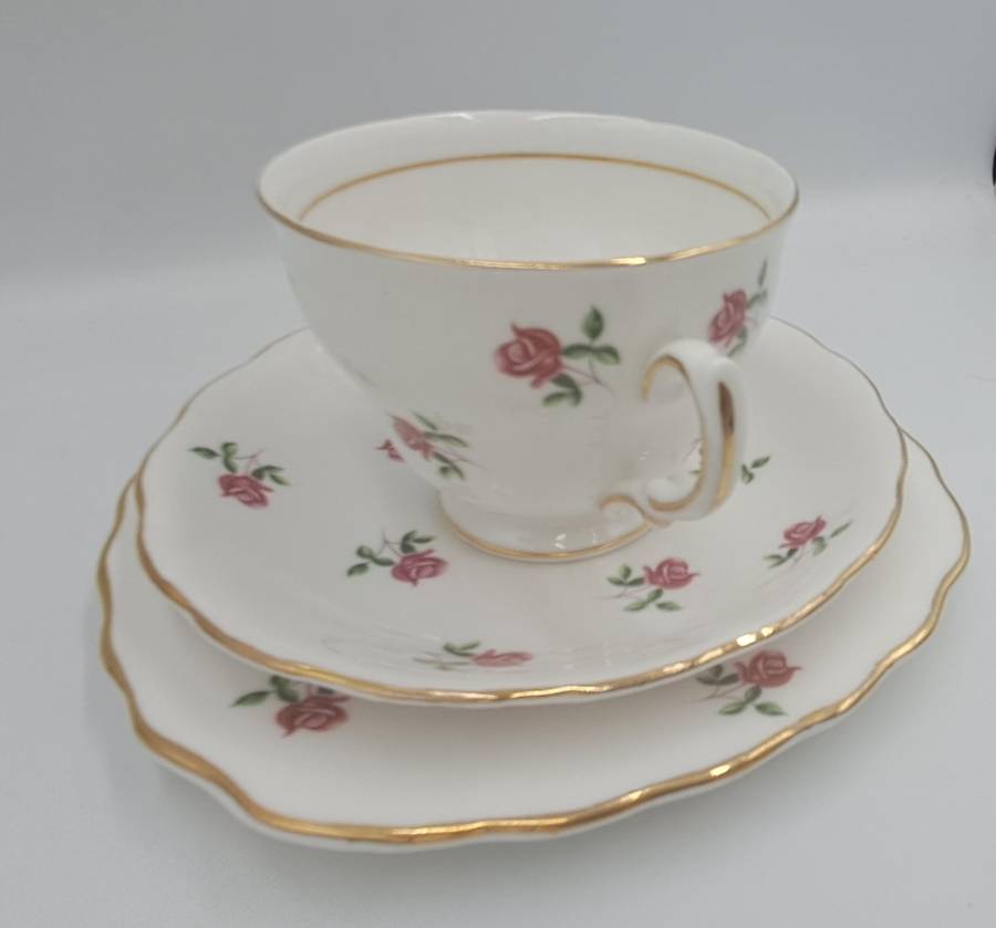 Vintage COLCLOUGH Bone China TRIO Made in England   ( 6 Available) Excellent Condition