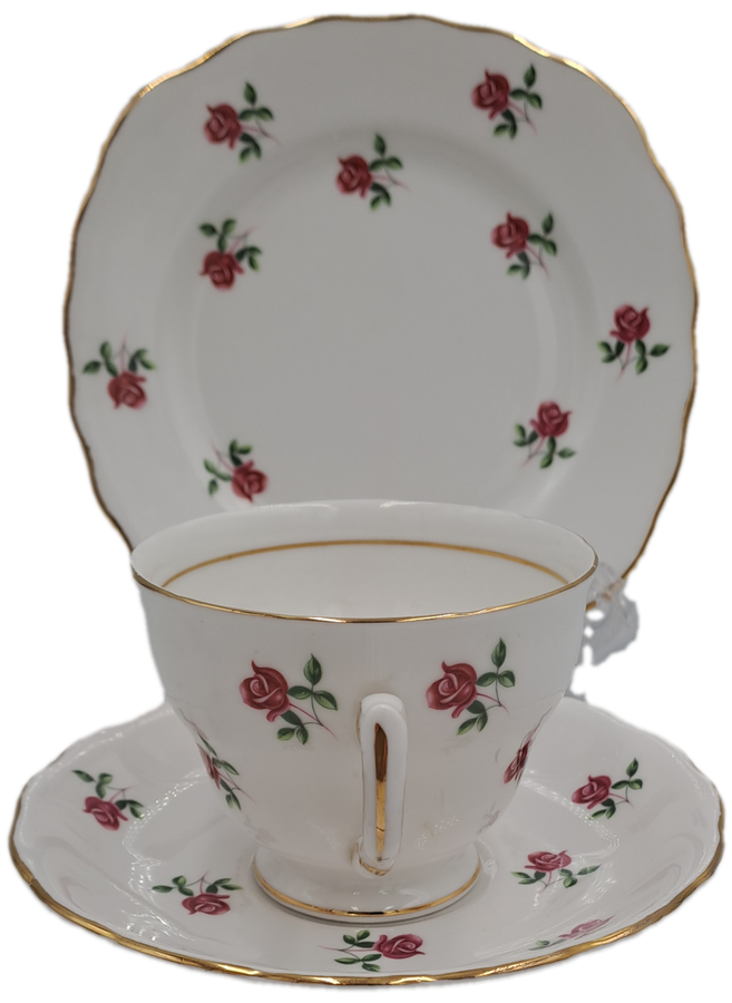 Vintage COLCLOUGH Bone China TRIO Made in England   ( 6 Available) Excellent Condition