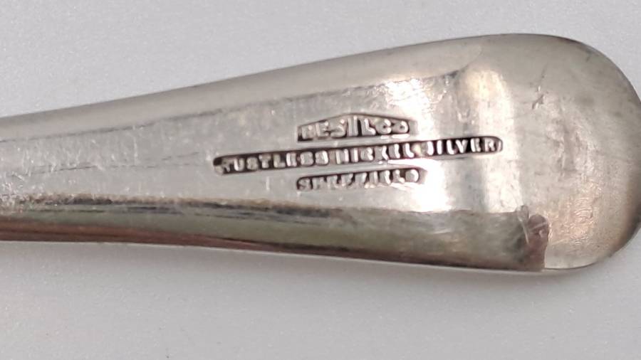 4 Vintage Resilco Rustless Nickel Silver Spoons -Sheffield