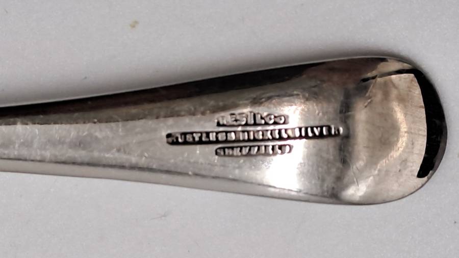 4 Vintage Resilco Rustless Nickel Silver Spoons -Sheffield