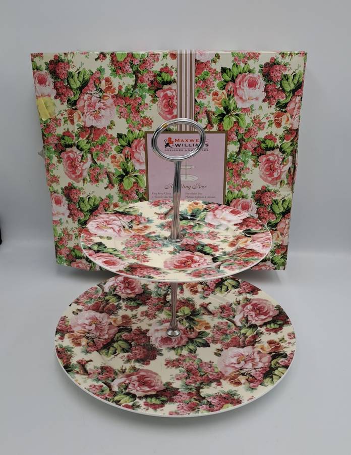 Maxwell & Williams Rambling Rose 2 Tier Cake Stand