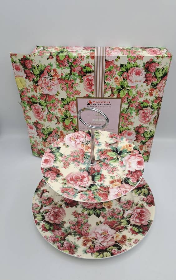 Maxwell & Williams Rambling Rose 2 Tier Cake Stand