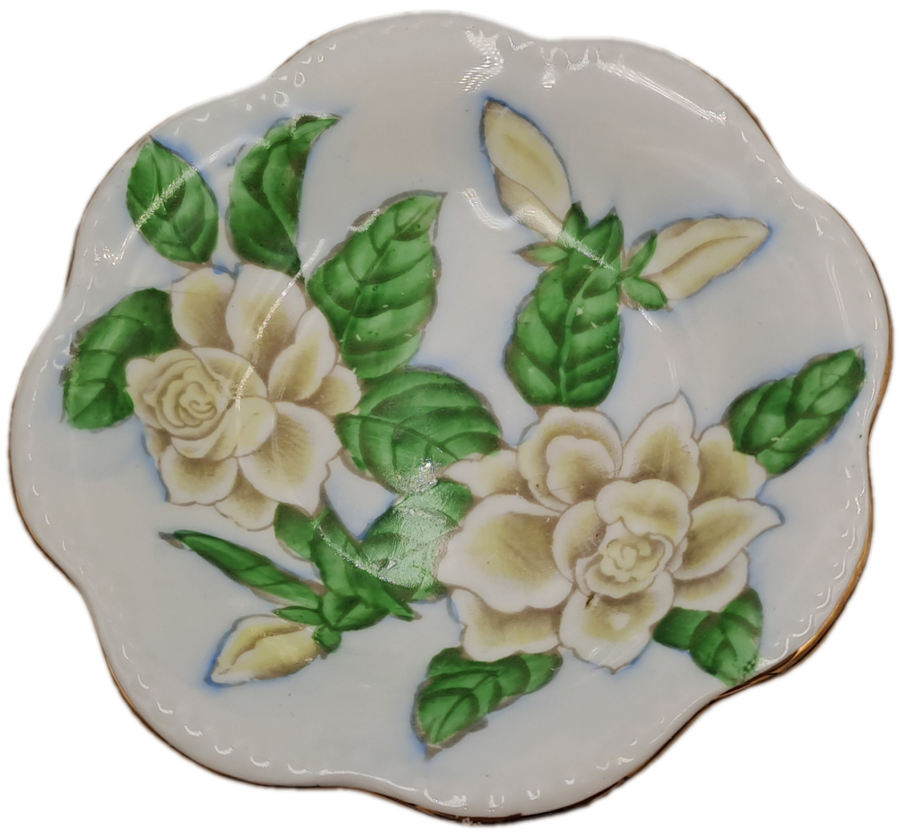 Small Vintage Tuscan Fine English Bone China Bon Bon /  Sweet Dish