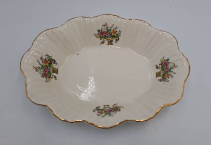 Vintage Longton Royal Art Pottery Porcelain Tray -Made in England