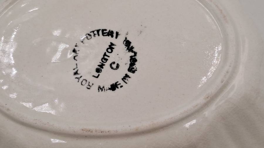 Vintage Longton Royal Art Pottery Porcelain Tray -Made in England