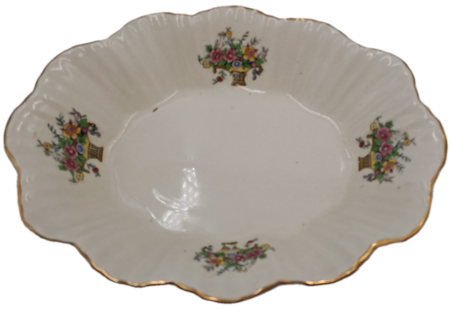 Vintage Longton Royal Art Pottery Porcelain Tray -Made in England