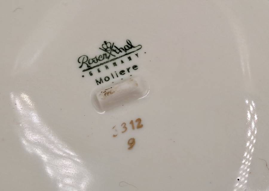 Rare Find !!! Vintage Rosenthal Moliere Porcelain Candy Dish-Made in Germany