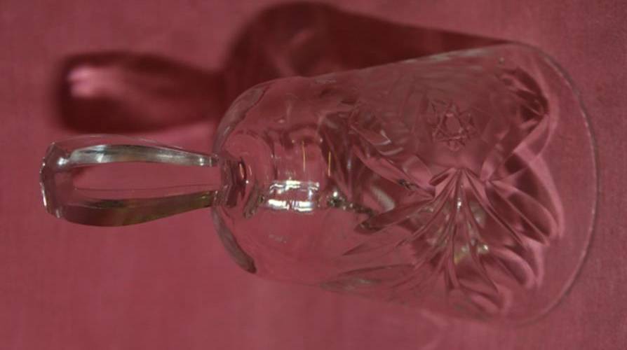 a Glass Dinner Bell-  130mm
