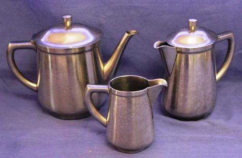 3 Vintage WMF made in Germany Jugs 1.00L , 0.70L and Milk Jug total weight 1,775g -185mm High