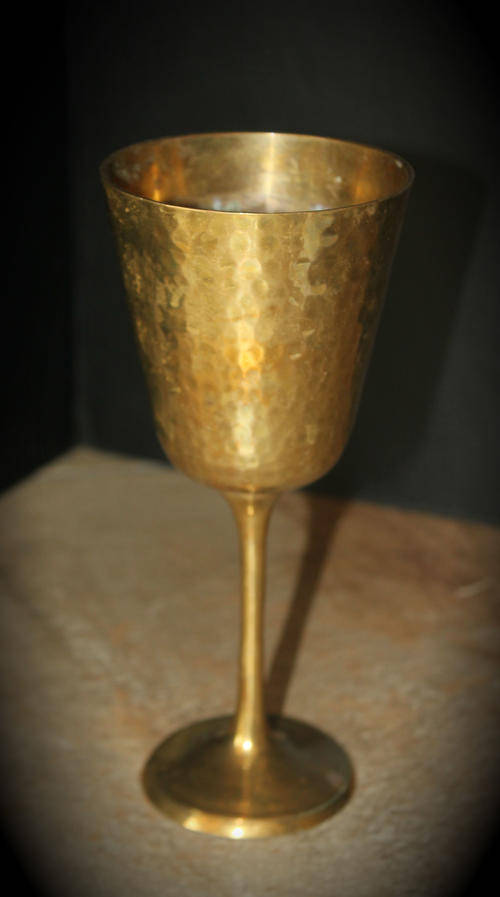 a Brase Vase 195x86mm -240g made in India , - 240g