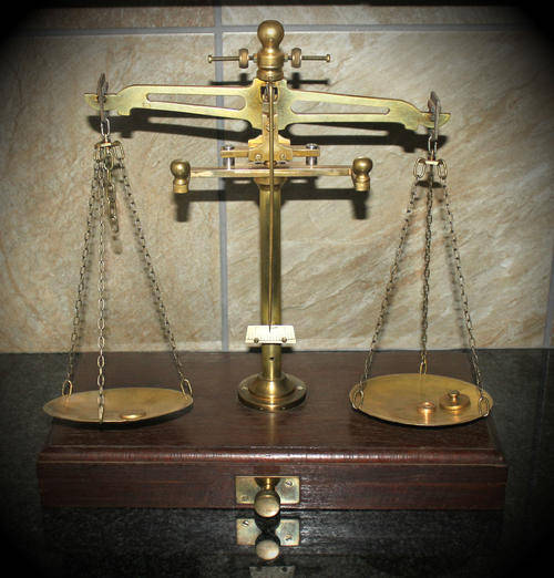 Large Antique librassco Balance scale - 400x398x220mm